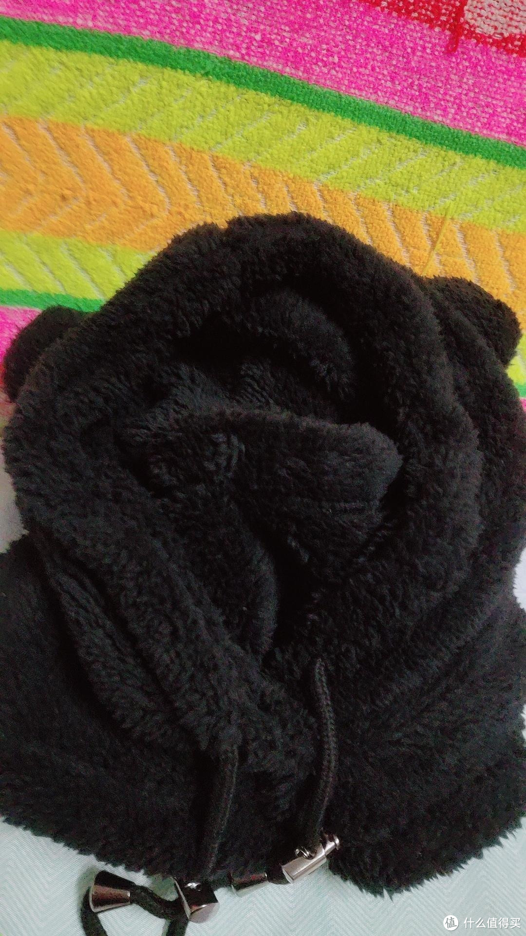 我的滑雪装备，可爱熊帽子